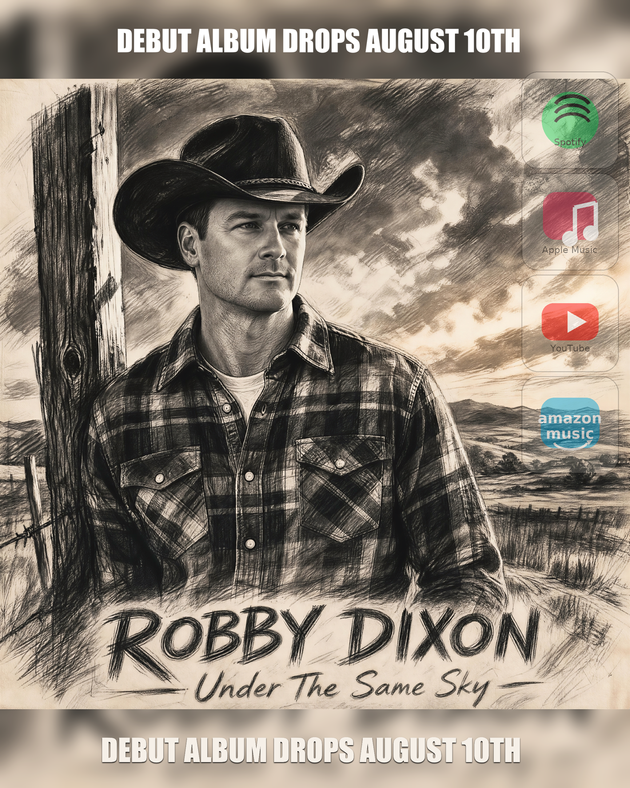 Robby Dixon Debuts with "Under The Same Sky" — A Modern Country Album Built From Real Life