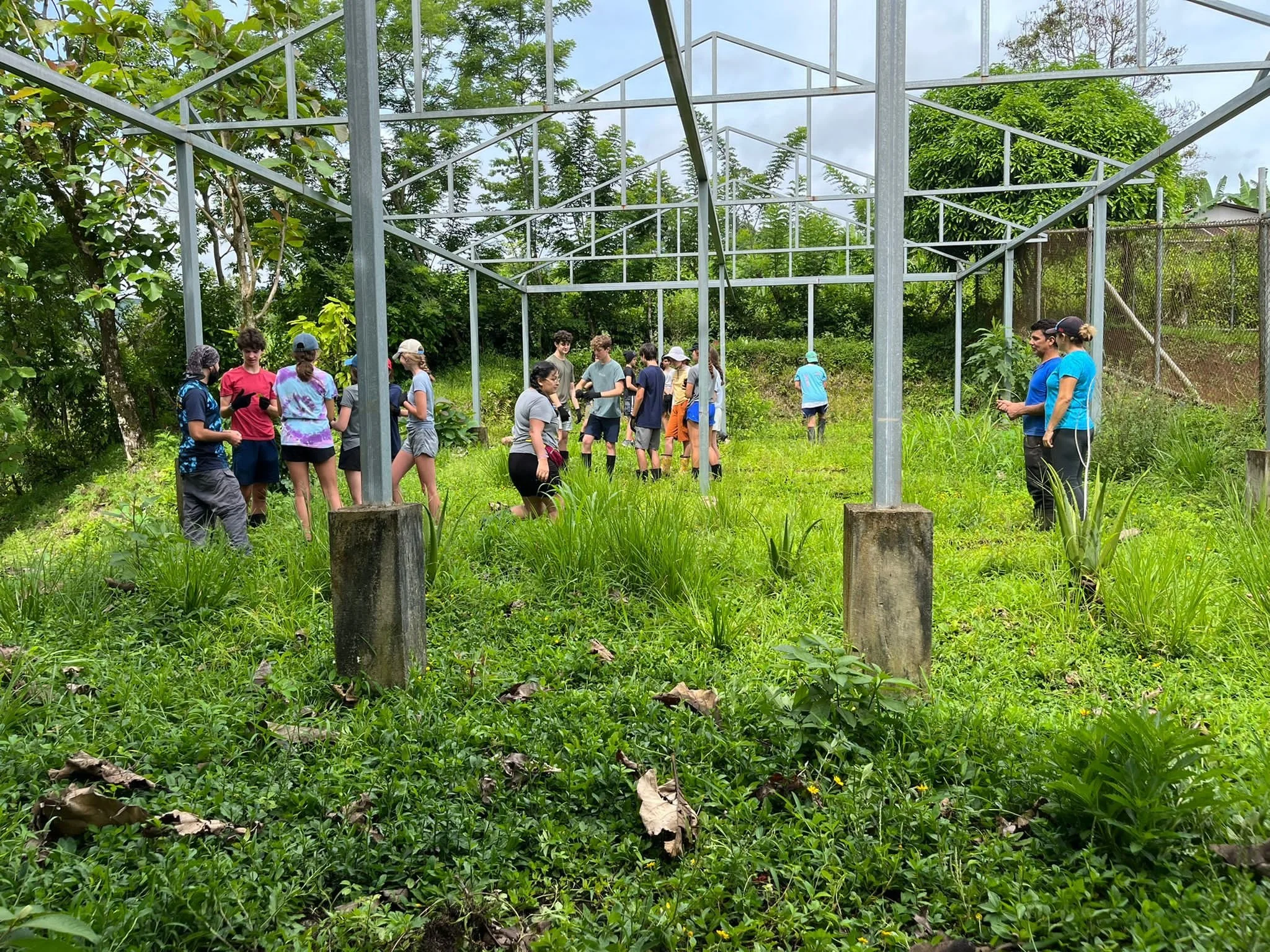 Renovating a greenhouse in rural Costa Rica, 2022.