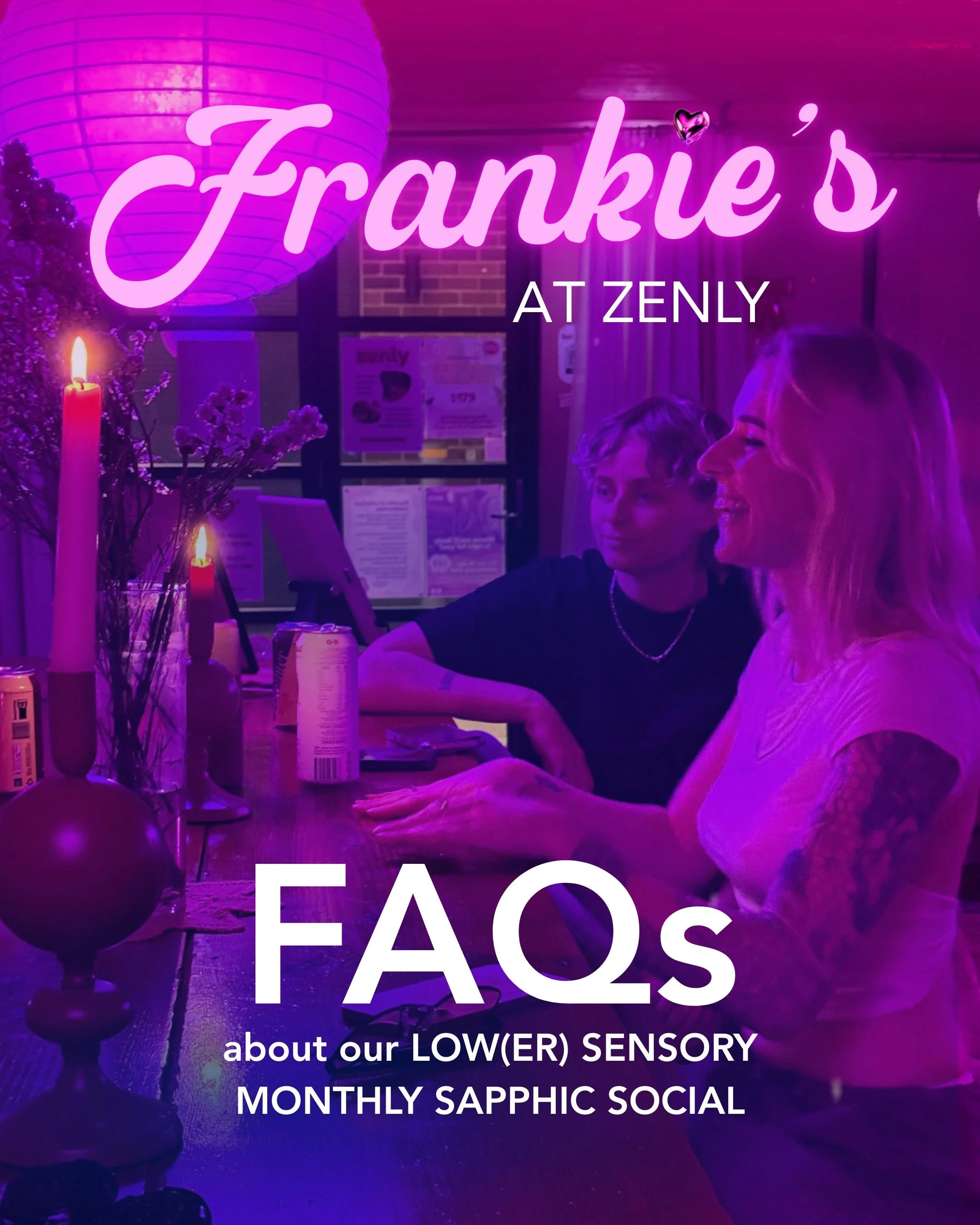 We&rsquo;re on 👏 

More lingering questions? DM xx

#lesbianbar #autisticpplliketopartytoo #zenlysydney