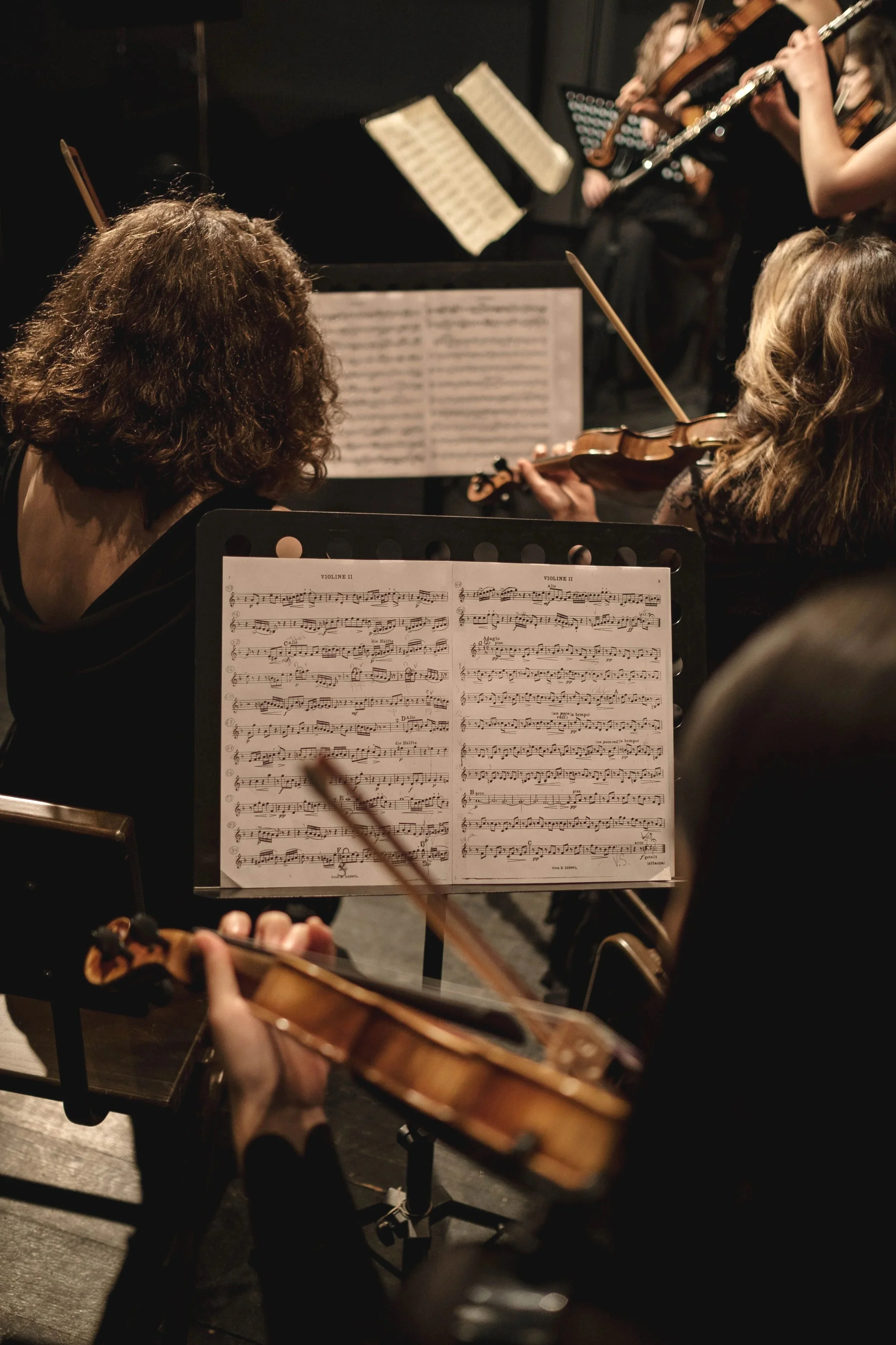 An orchestra playing