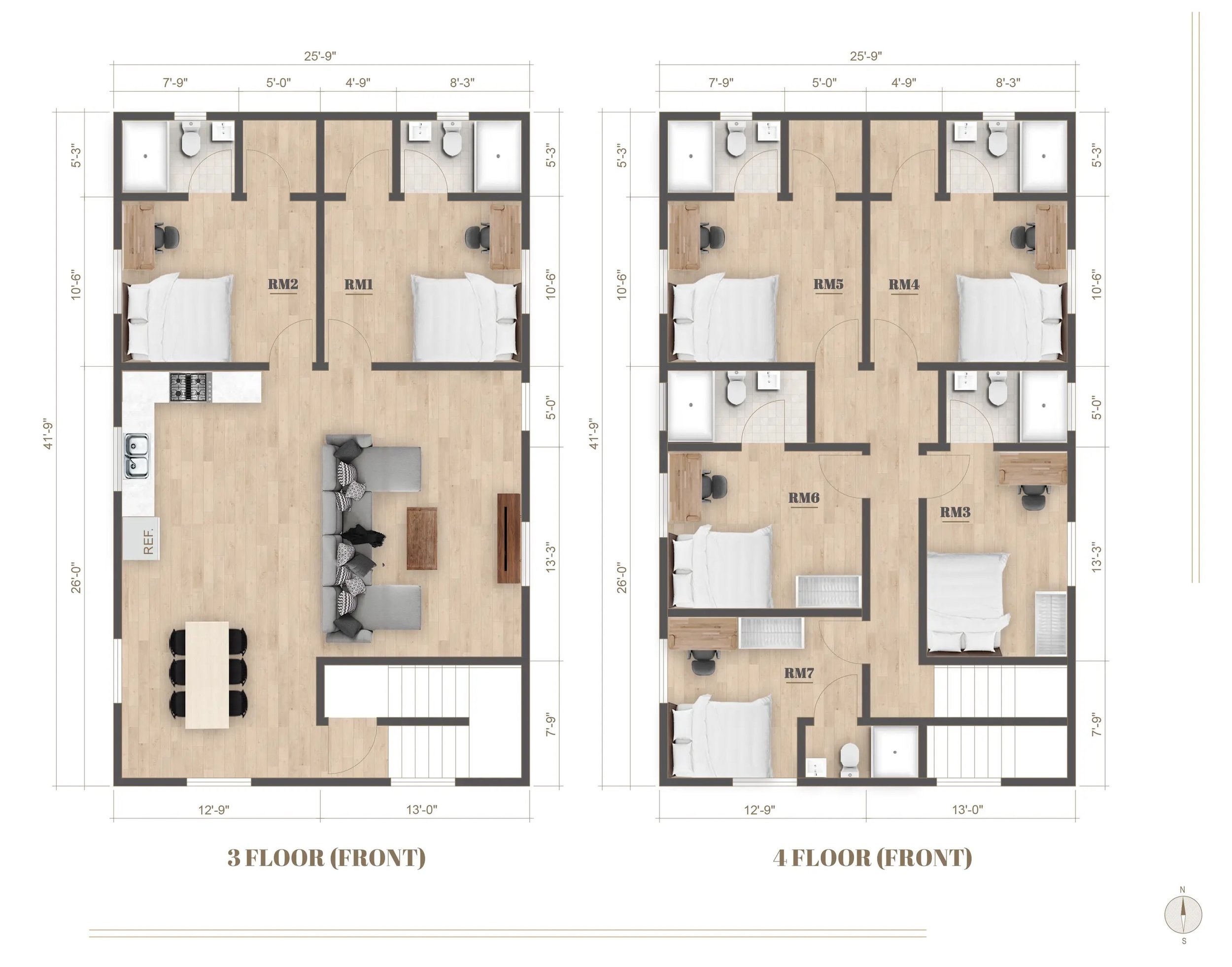 1299 1/2 W 36th St - Floor 3-4 - 7B7B