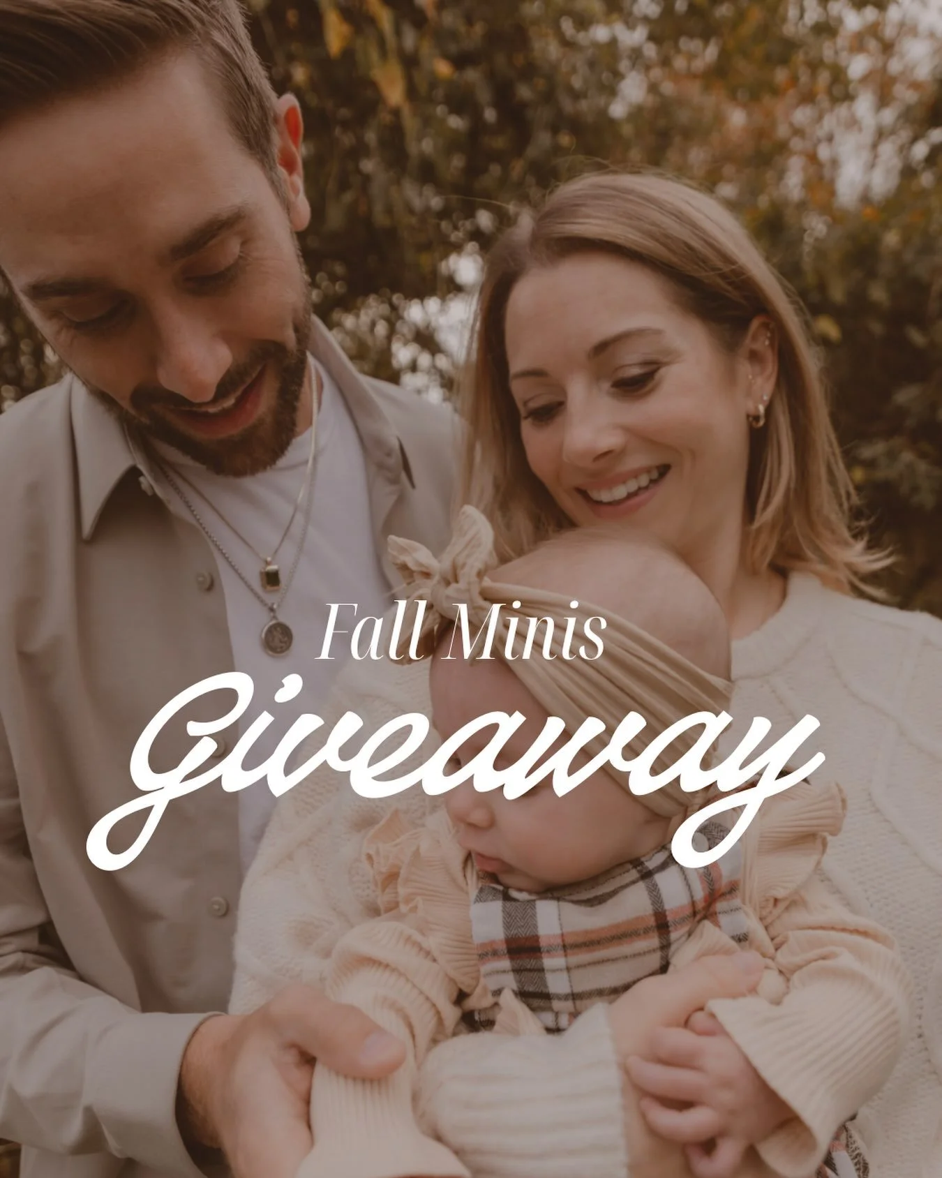 🍂 FALL MINIS GIVEAWAY | $100 VALUE*🍂

I&rsquo;m so excited to announce a Fall Minis Giveaway! Five lucky winners will receive a 10-minute mini session valued at $100, dedicated to capturing the beauty and magic of the autumn season.

These sessions
