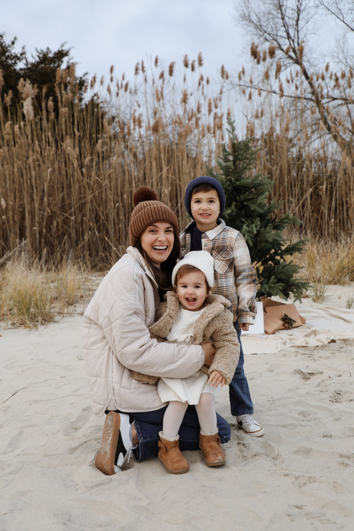 Christmas on the beach with family