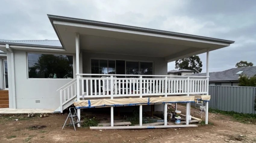 Painting a new build in Auckland