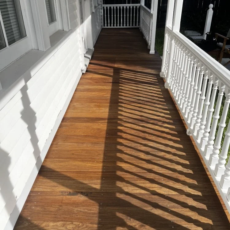Front porch oiling