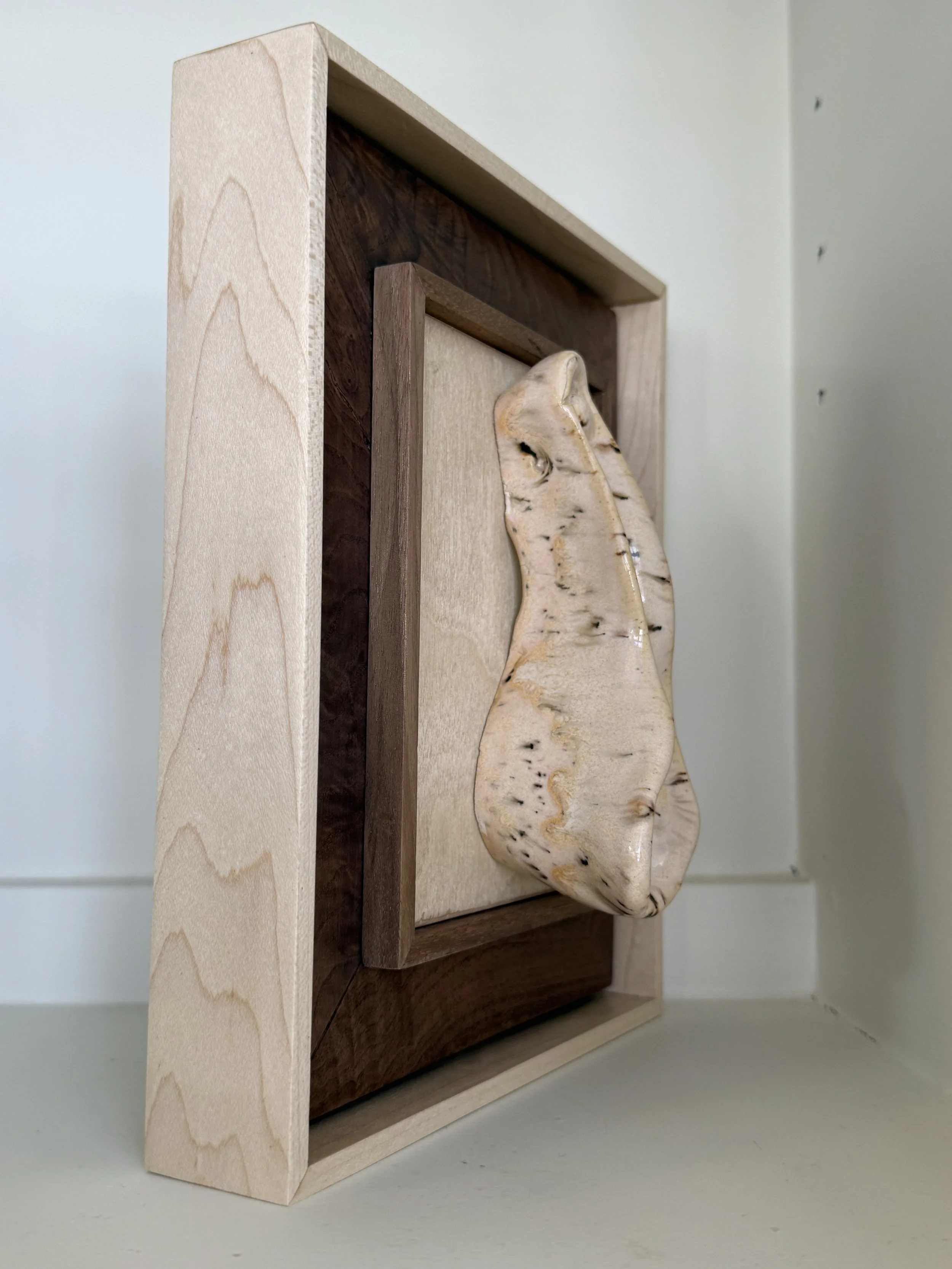 Origin (FS025), one-of-a-kind ceramic form study sculpture by Brendan Bishop, Grip Fast Studio, Omaha — detail view 3.