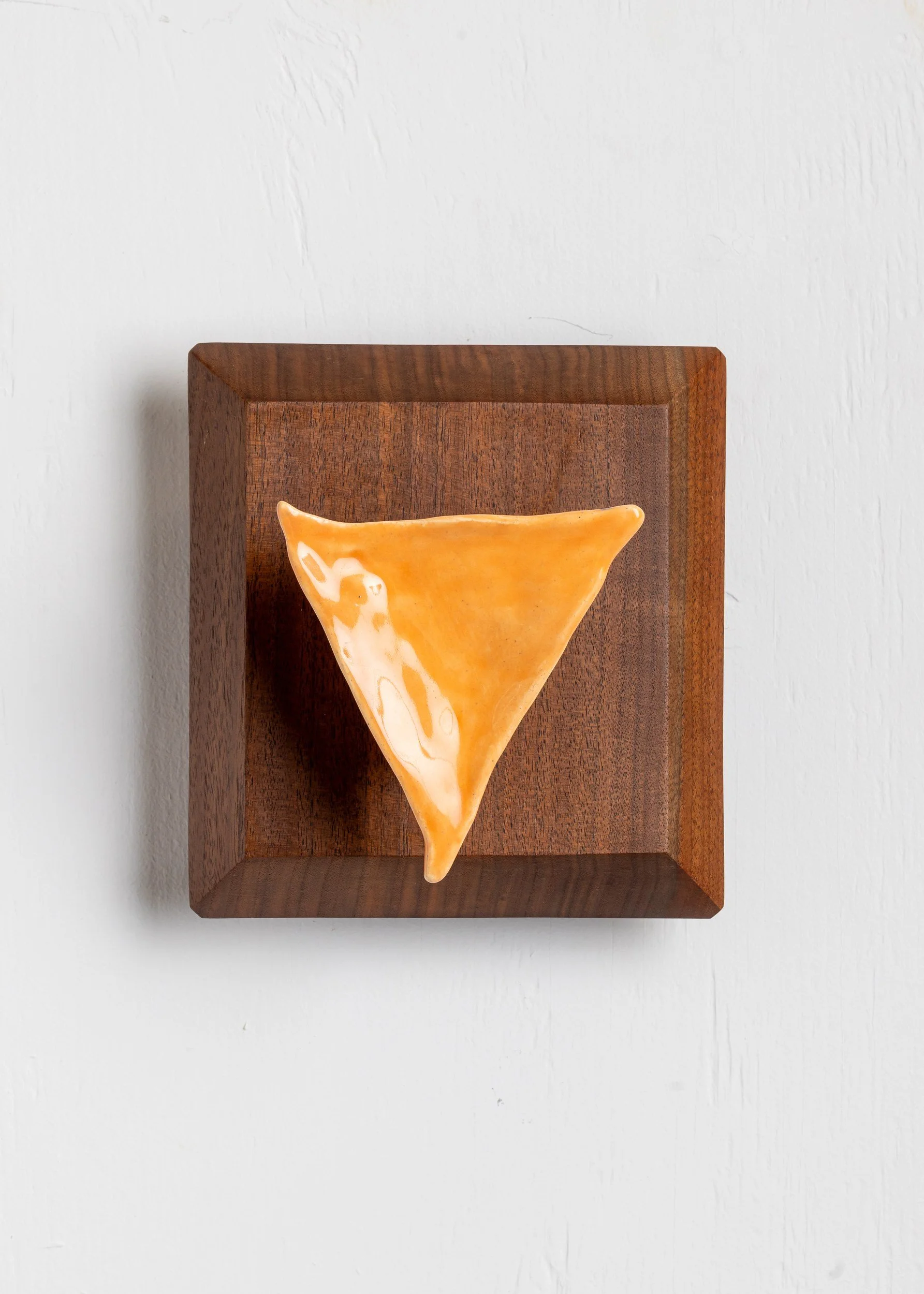 Away (FS031), one-of-a-kind ceramic form study sculpture by Brendan Bishop, Grip Fast Studio, Omaha — full view.