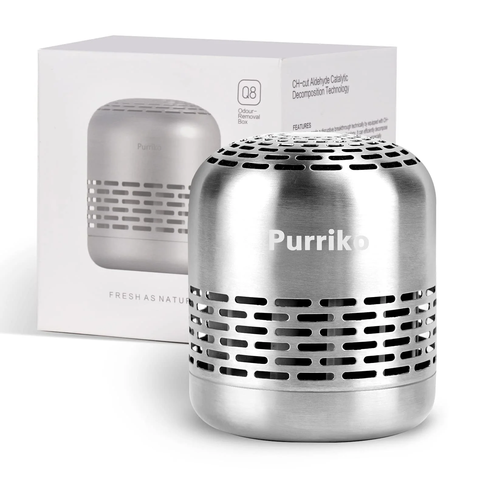 Purriko Refrigerator Deodorizer – Long-Lasting Odor Eliminator for Refrigerators, Effective Air Purification, Up to 10-Year Lifespan
