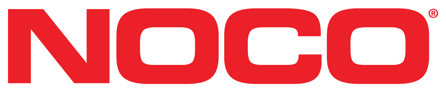 The NOCO logo in red and black with the text "NOCO" in bold capital letters.