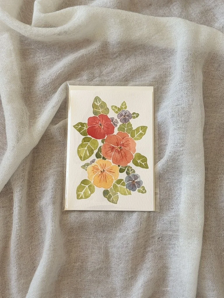 Floral Watercolor Card