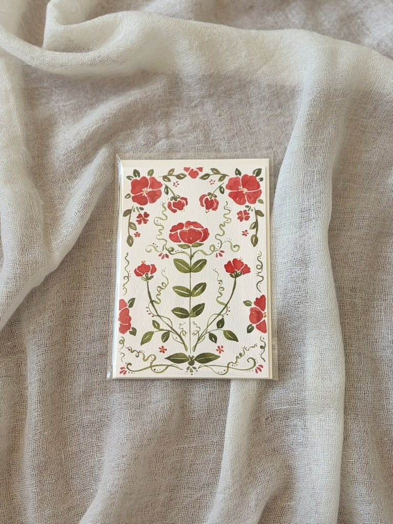 Floral Watercolor Card