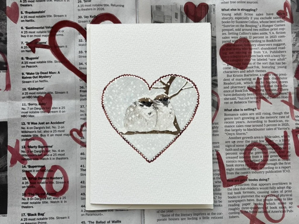 Love Birds Watercolor Card