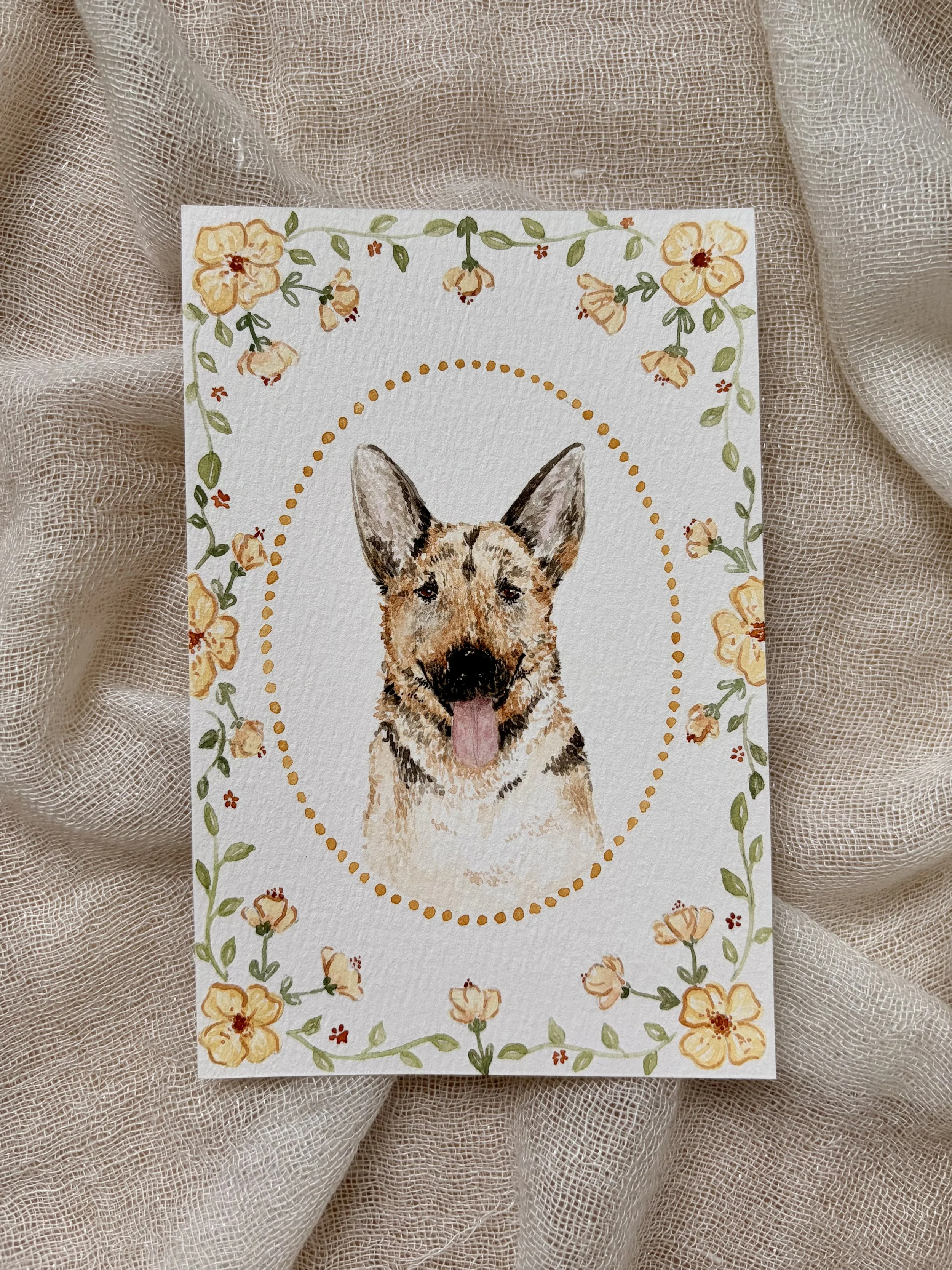 Custom 4x6 Dog Painting