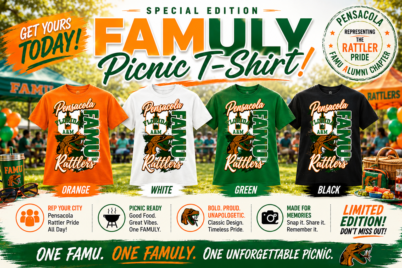 FAMULY Picnic Option 1: T-Shirt ONLY