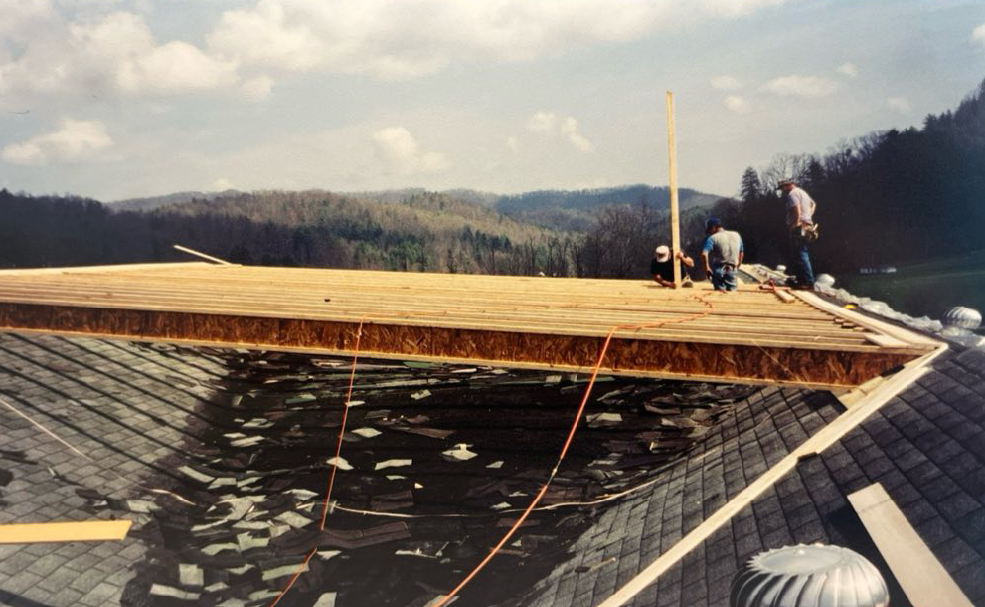 2002 - Preparing for the New Green Metal Roof