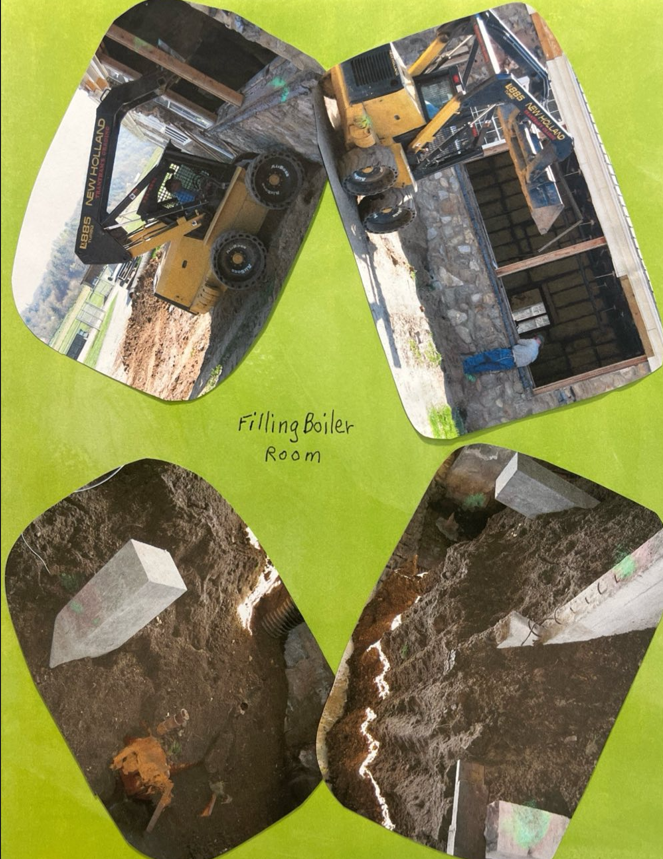 2010 - Filling in old boiler room, concrete footings.