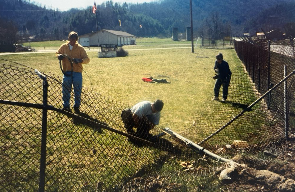 2002 - Removal of the Perimeter Fence that Surrounded the School