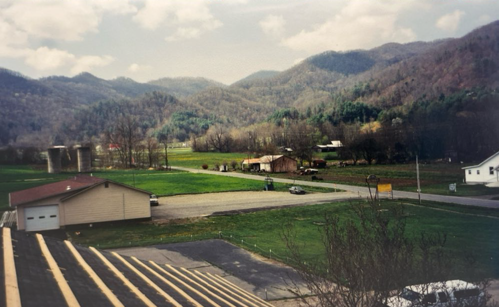 2002 - View from the top of the SCCC while preparing for the new green metal roof