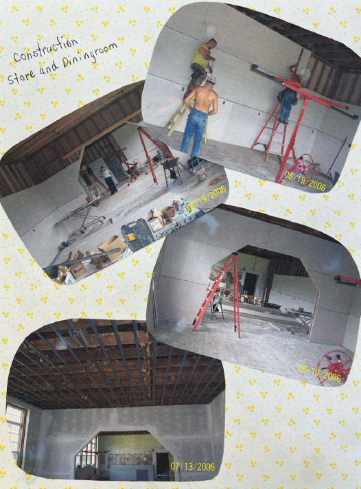 June 2006 Construction of the "Store" and "Dining Room," of what would become Grits and later Dave's 209.