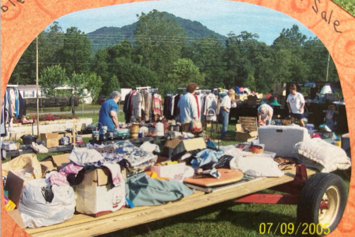 Annual Yard Sale aka "Jumble Sale" in 2005