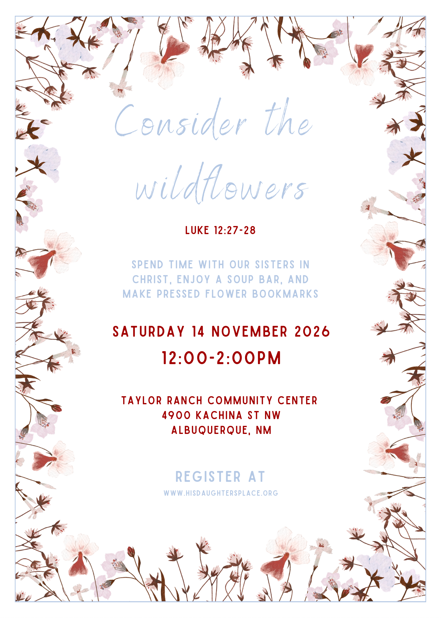 Consider the Wildflowers