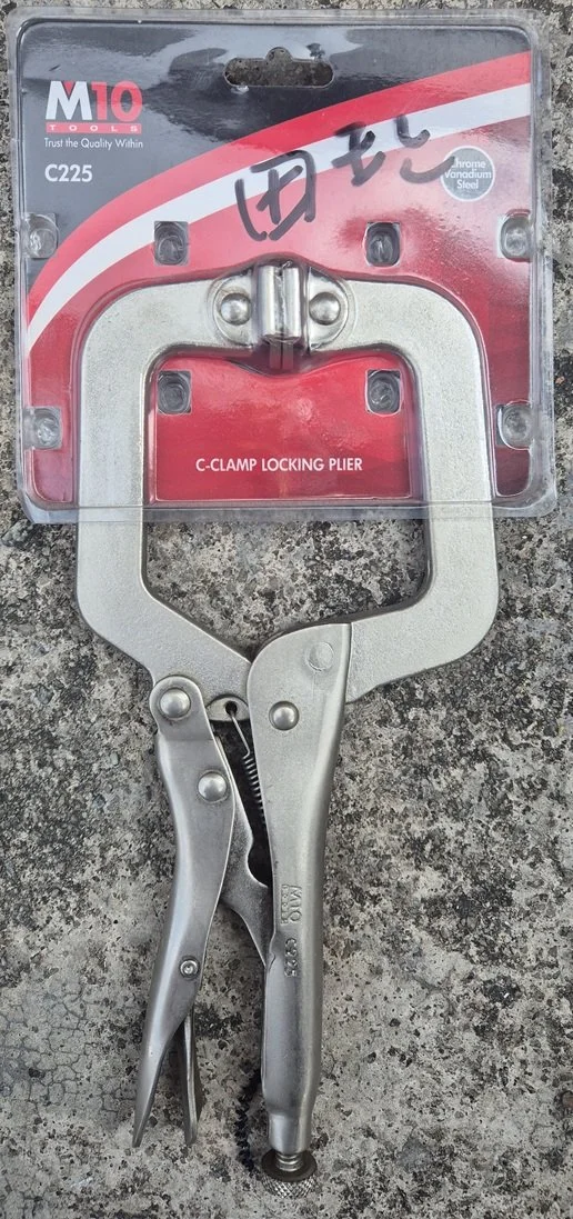 M10 C-Clamp Locking Plier (Swivel Pads)