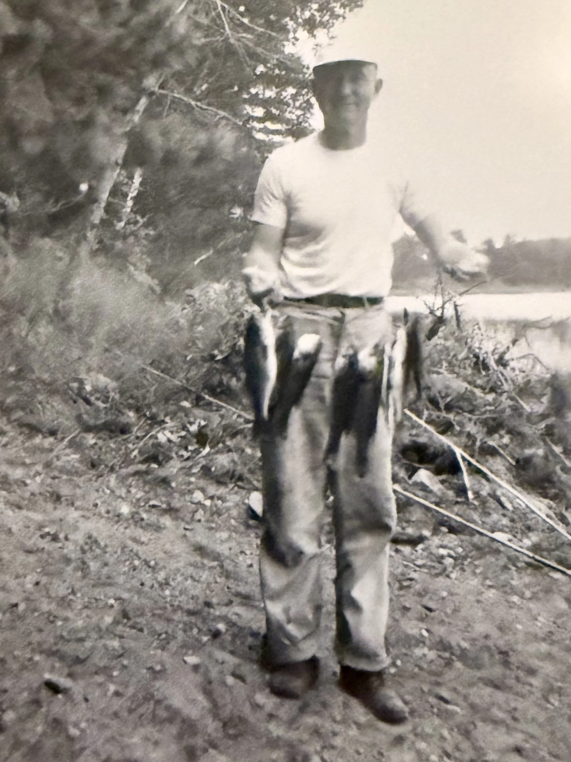 grandpa holding fish