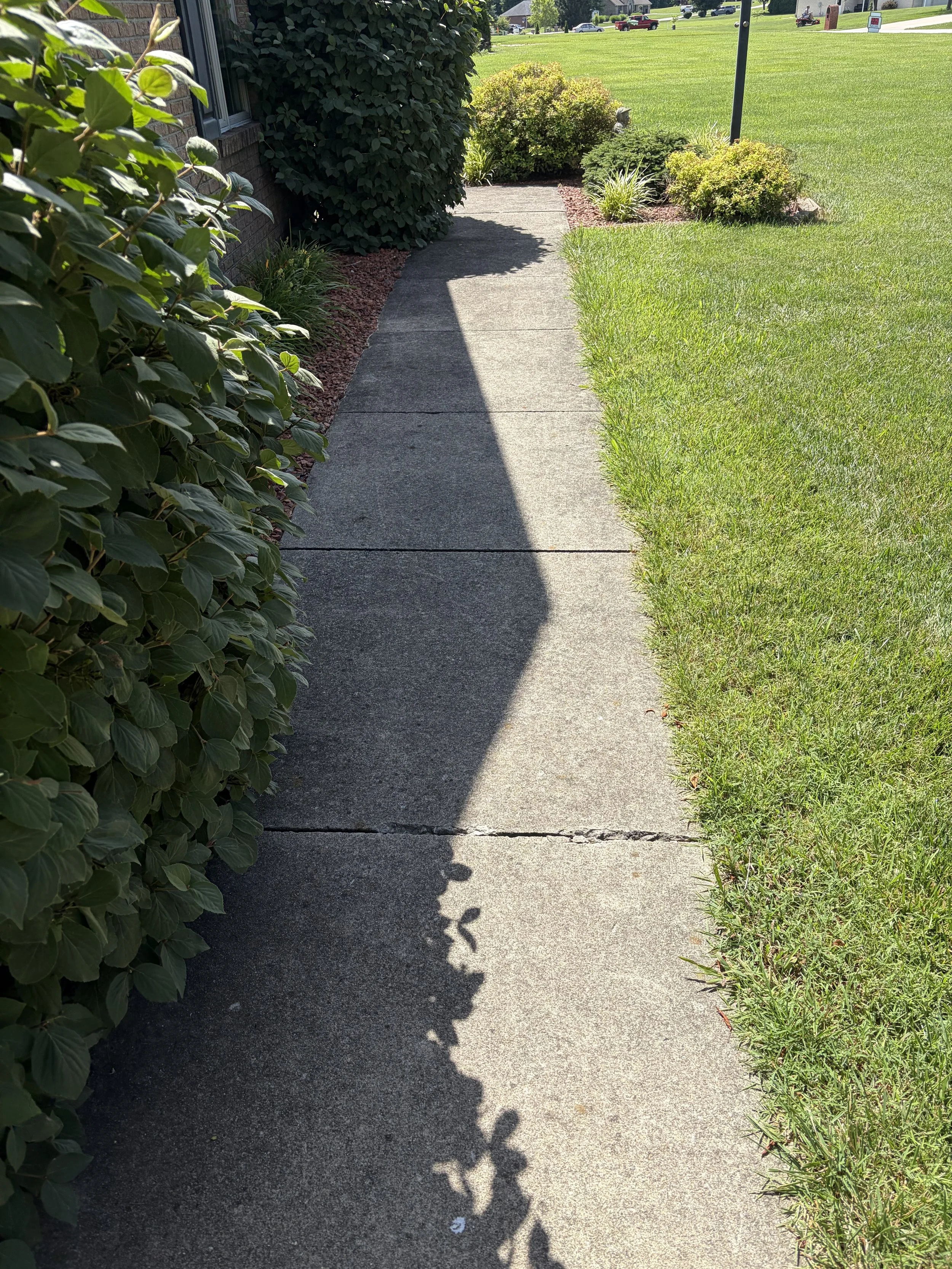 before power washing