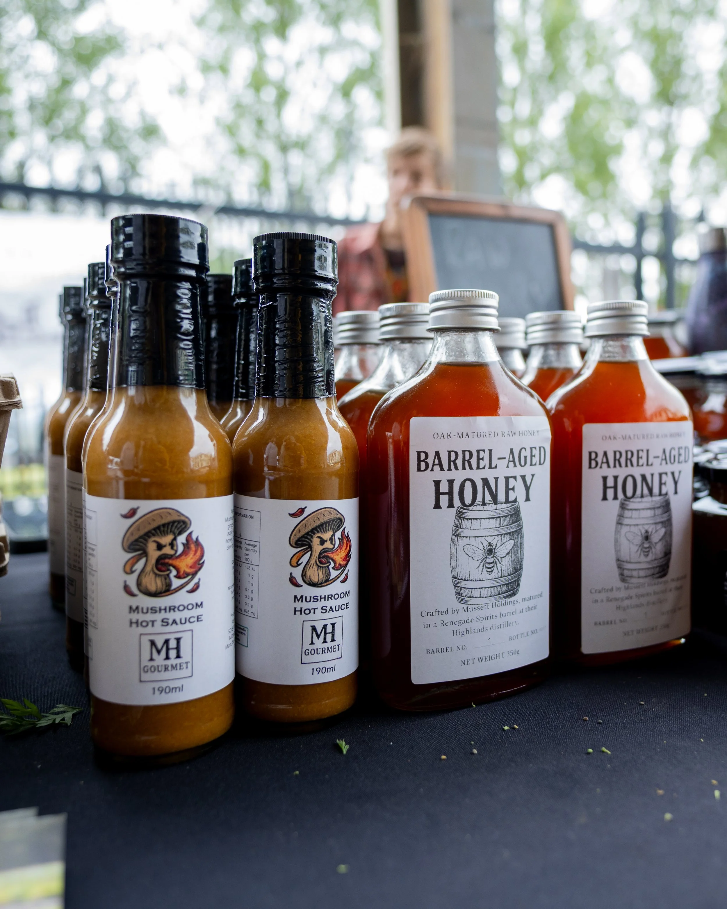 Honey and hot sauce from Mussett Holdings
