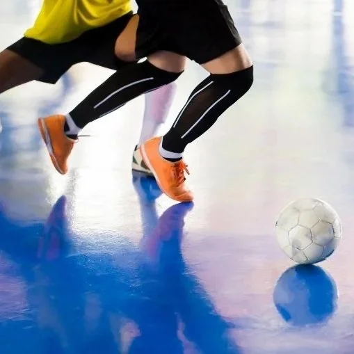 FUTSAL: Form a team with your mates!
-  5-a-side plus reserves
-  Round-robin/Knockout or league format