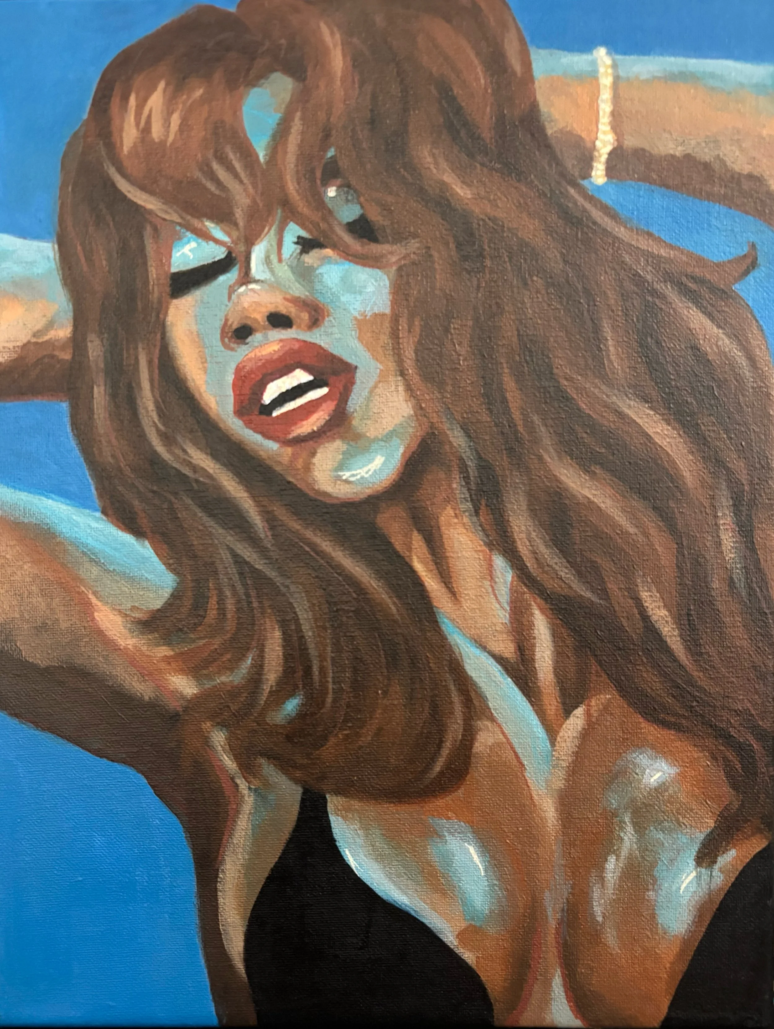 Woman in Blue
