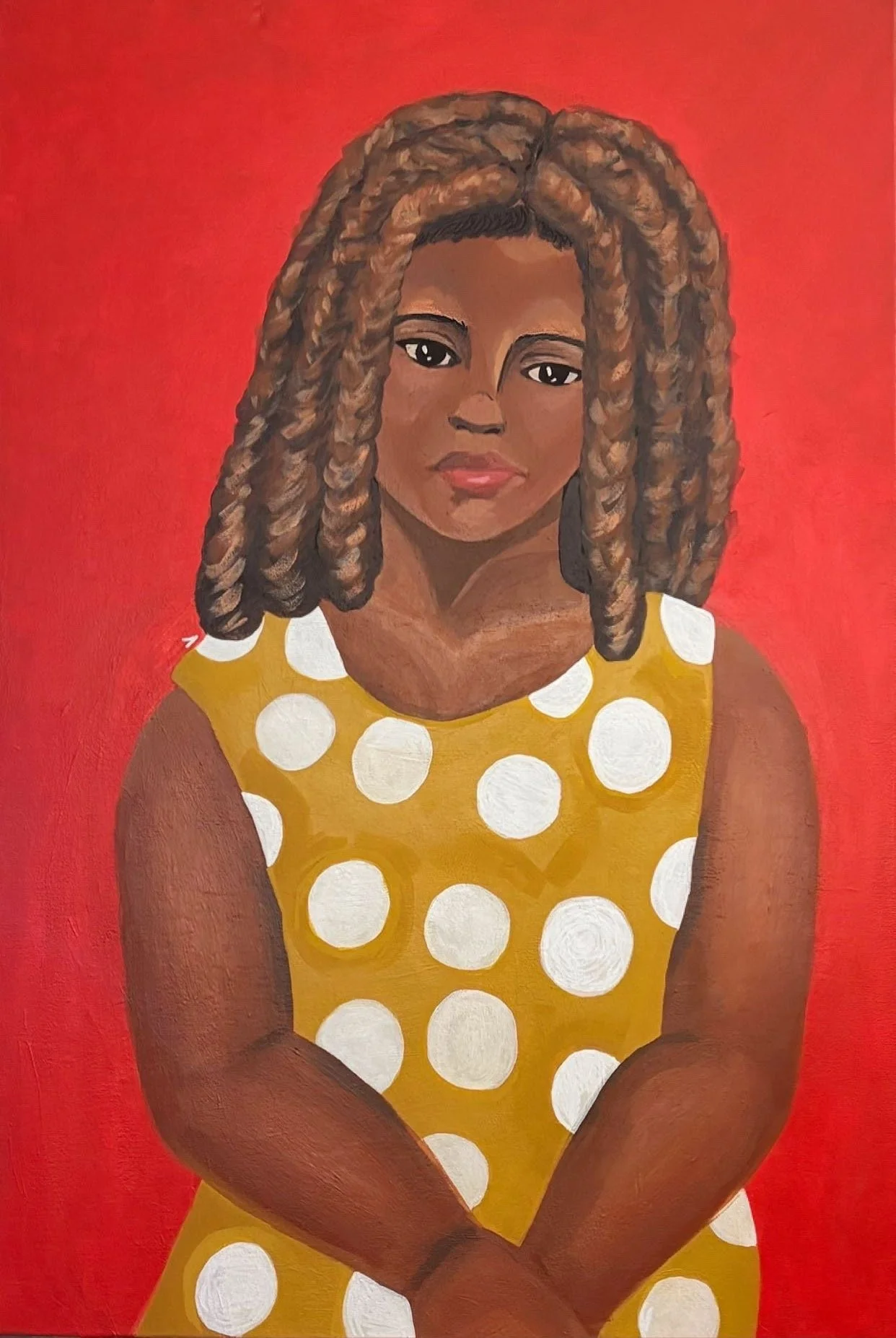 Girl in yellow dress