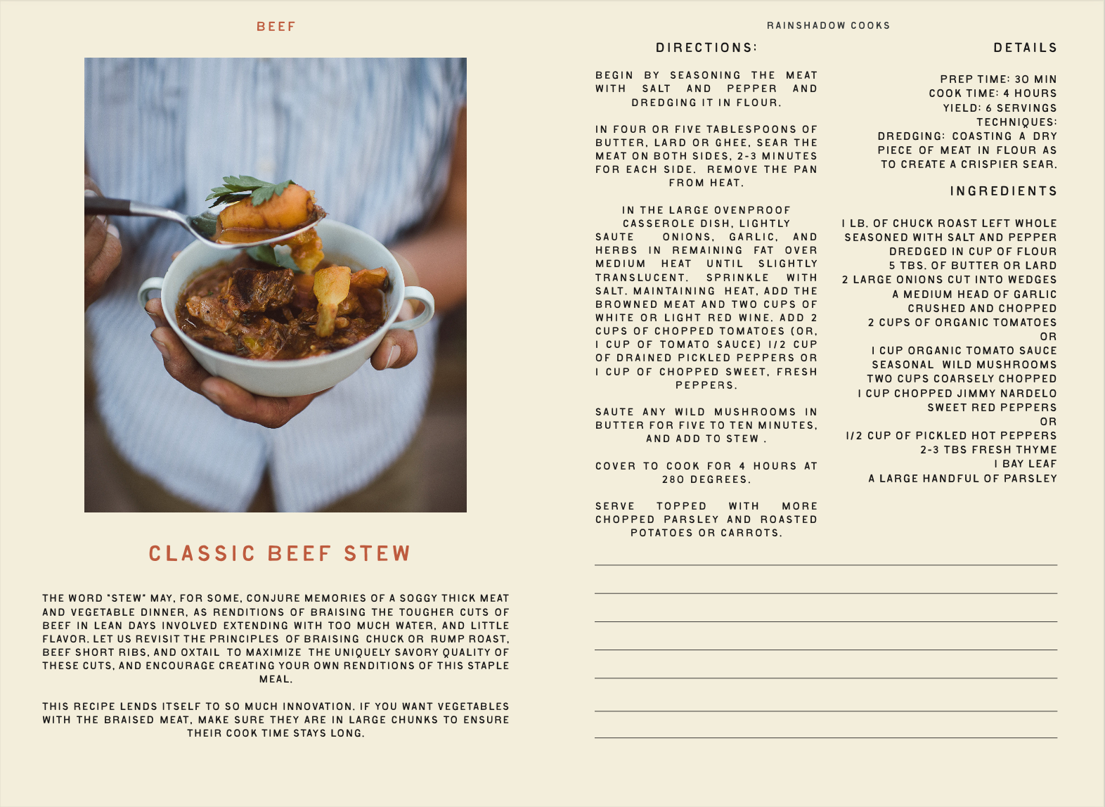 Rainshadow Cooks