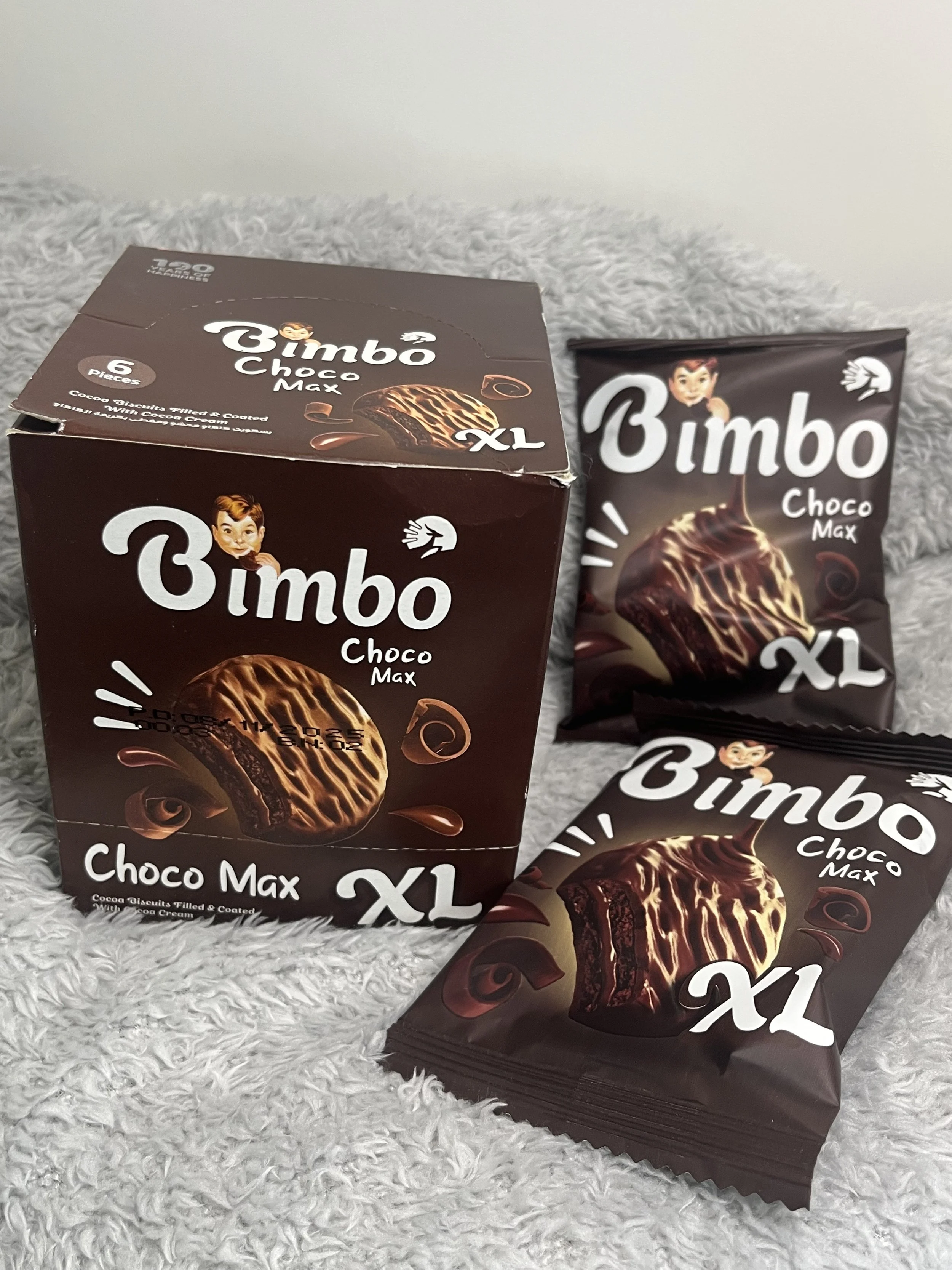 Choco Max XL Cocoa-Filled & Coated Biscuits 6 pcs