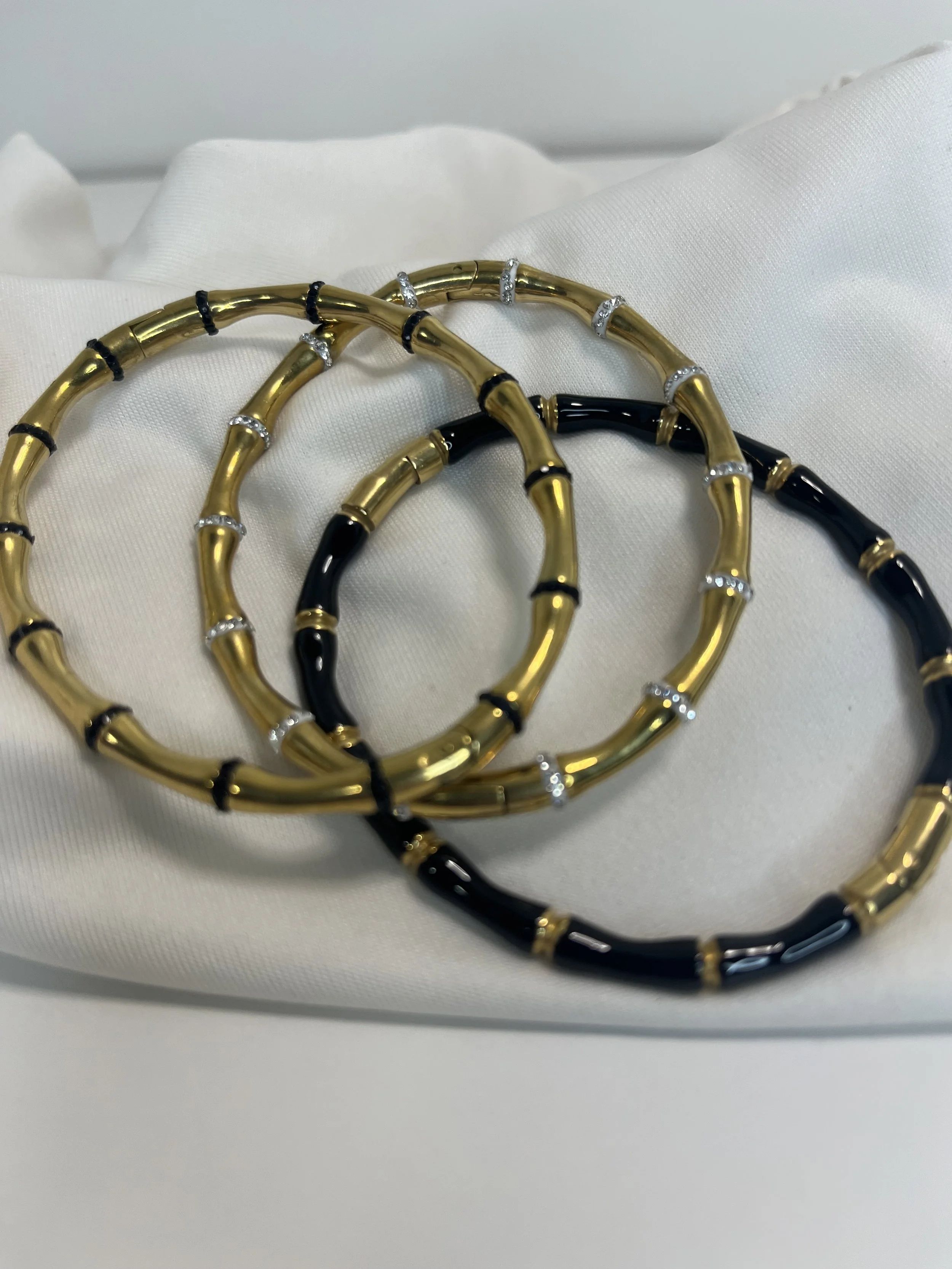 Elegant Bamboo-Style Bangle