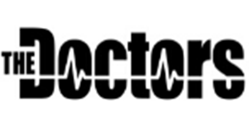 The Doctors logo featuring Nicole Sciacca of Sweat + Stillness