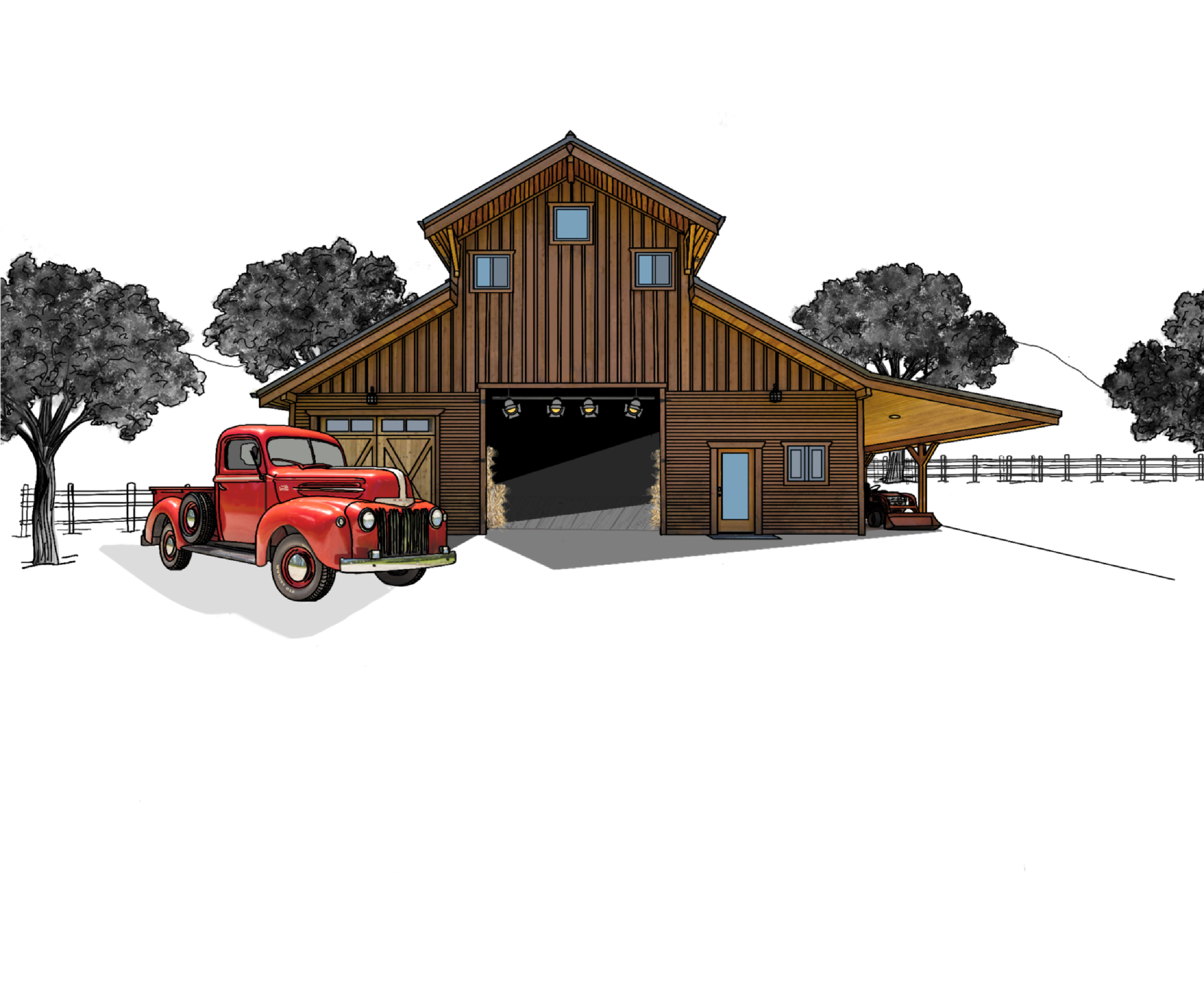 Uncle Scramble’s farm in  YOLKED Book by Nicole Sciacca