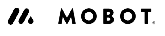 Mobot logo featuring a stylized 'M' and the company name in bold letters