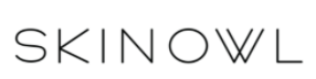 Logo with the word 'SKINOWL' in black uppercase letters on a white background.