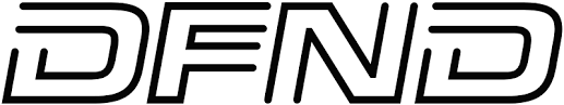 DFND logo in black text with stylized design.