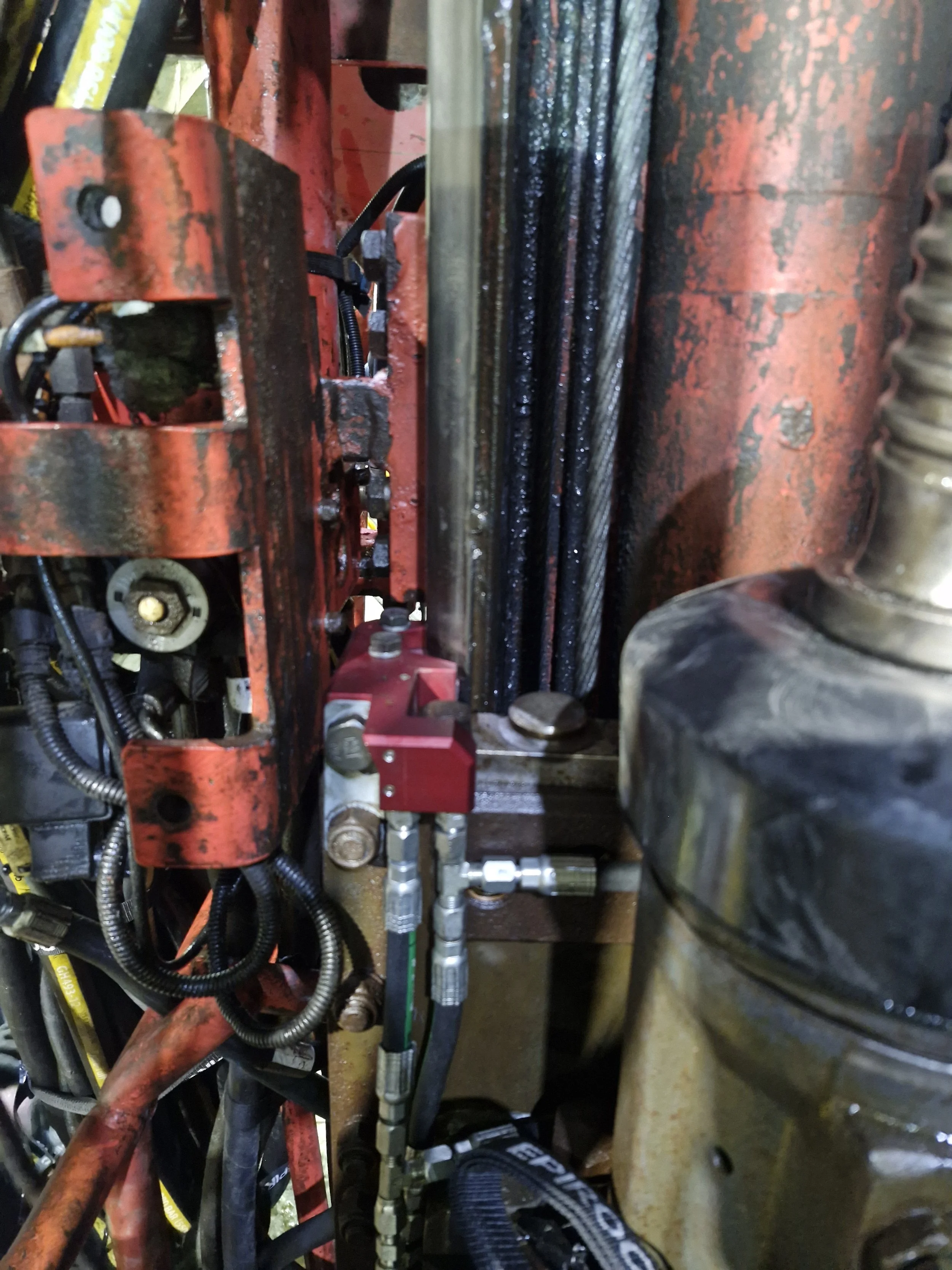 long hole production drill rail spray upgrade