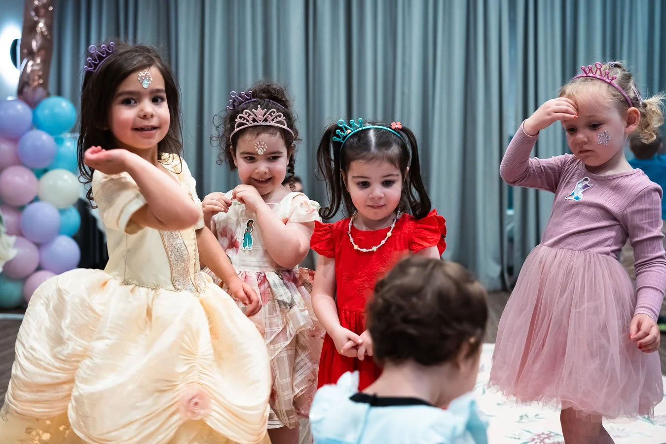 Family celebrating a child's birthday together in Brighton Melbourne.