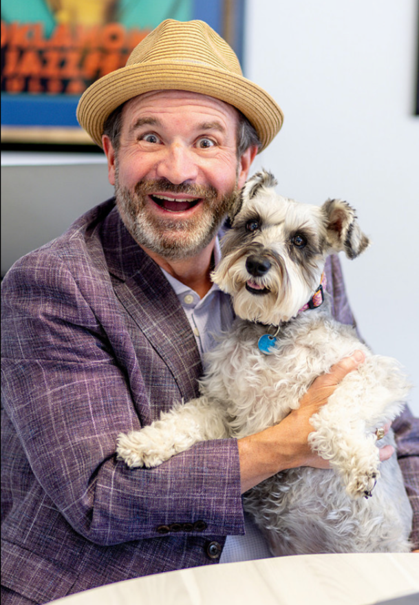 Attorney Tom Plake, serving Colorado and Oklahoma and his dog, Lily.