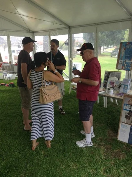 EPCSG representatives at the 2015 Moonee Valley Festival, chatting with visitors.