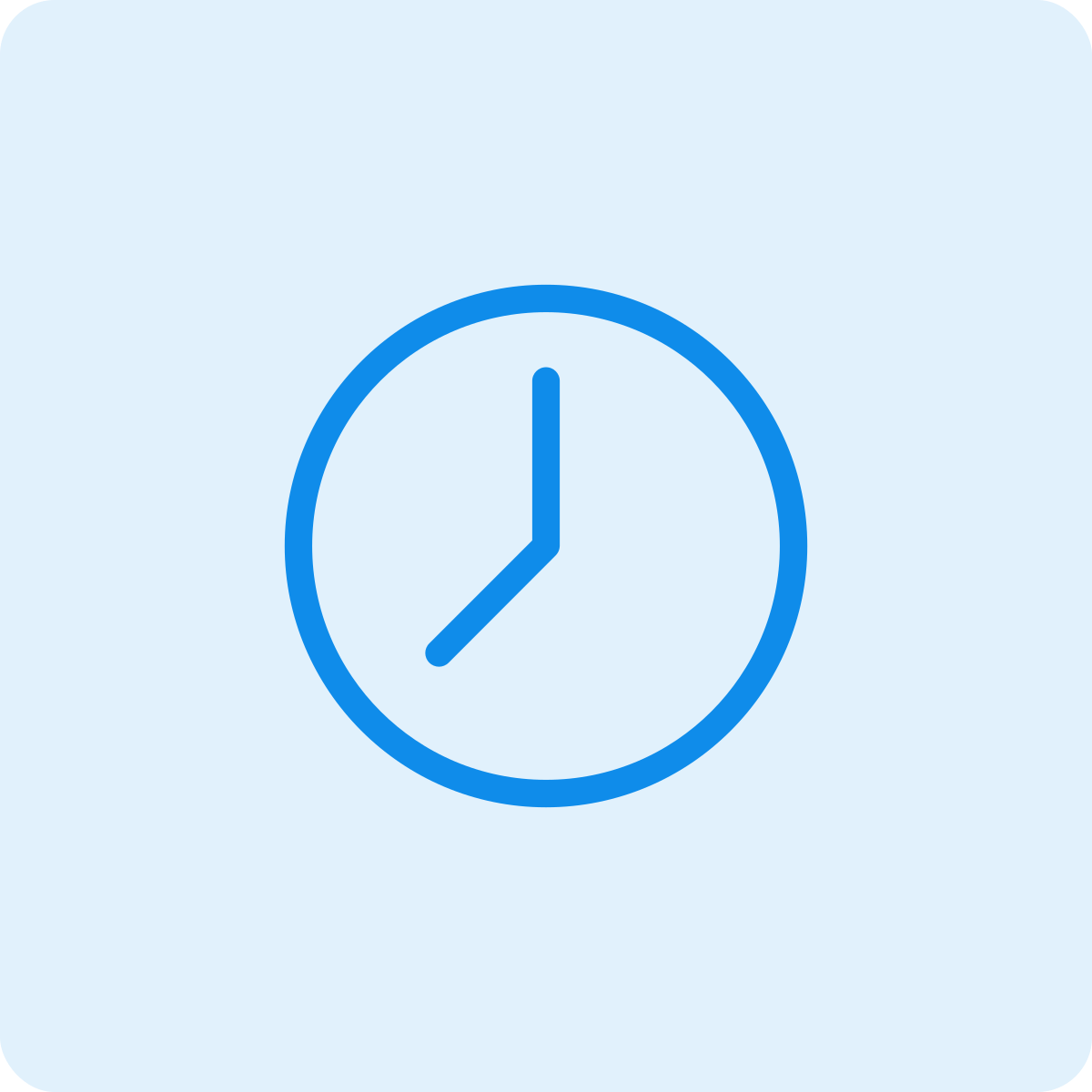 An illustrated clock showing the time as 3:30.