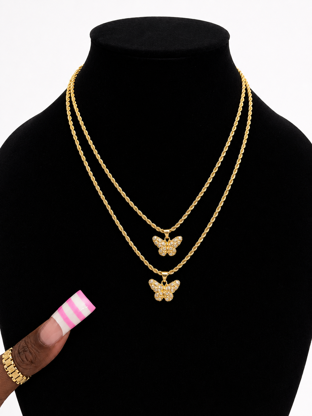 BUTTERFLY NUGGET NECKLACE