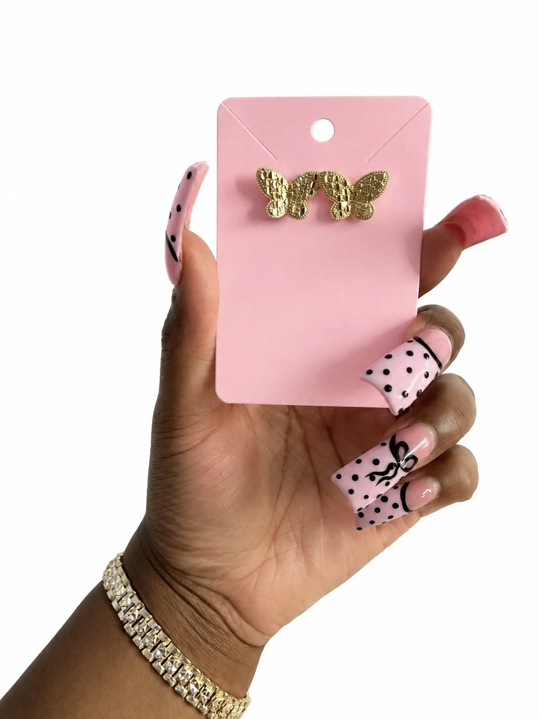 BUTTERFLY FLUTTER STUDS