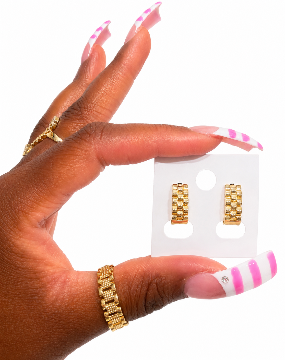 SMALL ROLX HOOPS