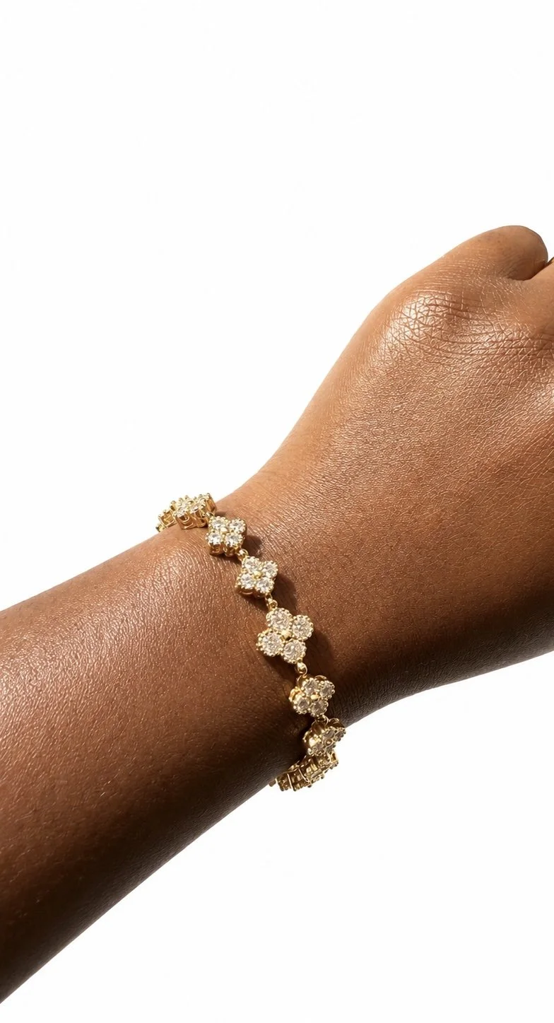 FOUR LEAF DIAMOND BRACELET