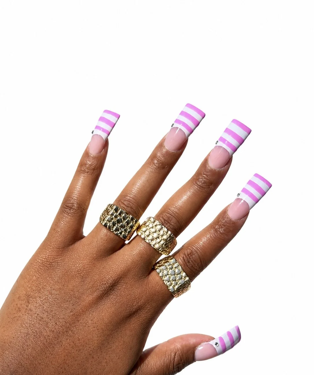 MENS SQUARE NUGGET RING